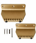 Hands Free Foot Door Pull in Gold Aluminum, wall mount opener with screws for easy install, hygienic entry, durable pedal