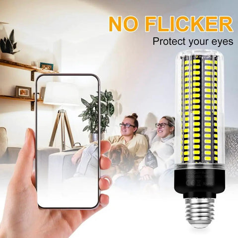 Six Pack 350W Equivalent LED Corn Light Hella Bright 6000K Daylight Bulb 4041 Lumen E26 E27 Base Indoor Lighting