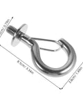 Heavy Duty Built To Last Stainless Steel M8 Hanger Bolts With Large Opening Hooks And Nuts For Swing Chairs Hammocks Racks Chains