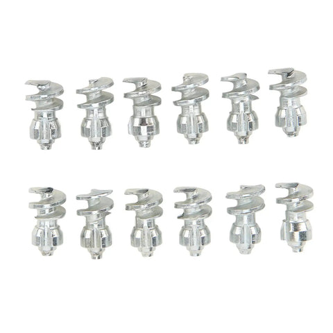 Heavy Duty Tungsten Steel Screw In Tire Studs Deliver Killer Traction And Rock Solid Skid Control For Cars Trucks Forklifts And Motorcycle Applications, 10 pack of metal tire studs.