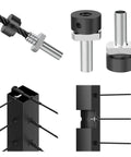 One Eighth Inch Cable Railing End Fittings Kit 316 Stainless Steel Anchor Terminals For Metal Posts Invisible Wire Railing Kit In Black 20 Pack For Corner Posts Built To Last Easy Install RG03