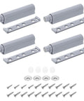 Push To Open Magnetic Door Latches 4 Pack For Hidden Doors Cabinets RV Drawers And Kitchen Cupboards Gray Finish Kit