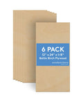 One Eighth Inch Baltic Birch Plywood Sheets 12 By 24 Inches Box Of 6 Bbb Grade Tough As Nails for CNC and laser projects.