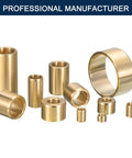 Brass Sleeve Bearing Self Lubricating Bushing For Plain Shafts Half Inch Bore One Inch Outer Diameter Eleven Sixteenths Inch Length Two Pack