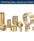 Rugged Cast Brass Sleeve Bearing Five Eighths Inch Bore Seven Eighths Inch Outer Diameter Three Quarters Inch Length Self Lubricating Bushing For Plain Shafts Built Tough With Wear Resistance High Load Capacity Corrosion Resistant brass sleeve bearings shown