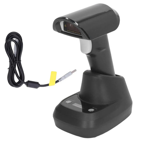 Bluetooth Wireless Barcode Scanner With Base Dock For Logistics Warehouse And Retail On The Move 1D 2D QR Code Reading
