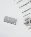 Sturdy Stainless Steel Corner Brace Brackets 10 Pack Flat Mounting Plates For DIY Wood Furniture Repair And Machinery Easy Install