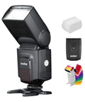 Wireless 433MHz GN33 Camera Flash Speedlite With Built In Receiver And RT Transmitter for DSLR Cameras with filters and diffuser