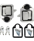 Heavy Duty 304 Stainless Steel Toolbox Latch Replacement 2 Pack With Keys, screws, gaskets, for Truck RV Trailer UTV ATV