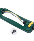 TurboTek 3200 Sq Ft Oscillating Sprinkler With 16 Rubber Nozzles QuickConnect Adapter And Infinity Turbo Drive for large yards