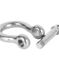 3/8 Inch Clevis Shackle Set Of 10 Stainless Steel 304 Bolt Screw Pin Shackles Heavy Duty For Off Road Recovery, Towing