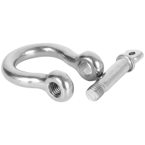 3/8 Inch Clevis Shackle Set Of 10 Stainless Steel 304 Bolt Screw Pin Shackles Heavy Duty For Off Road Recovery, Towing