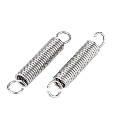 Top Pick 10 Pcs Solid Stainless Steel Tension Springs For Tough DIY Projects With Strong Extension Pull Performance And Rust Proof Durability. Two stainless steel extension springs.