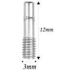 Beefy Hard Steel M3x12mm Driveshaft Pins For 1/10 RC Crawlers Rugged Universal Screw Pins Compatible With Axial SCX10 90046