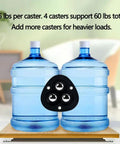 4 Pcs Self Adhesive Mini Casters Wheels For Appliances And Furniture 1.8 Inch 360 Degree Swivel supporting water bottles
