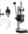 Kickass Hella Tough Industrial Grade Manual Arbor Press With Accurate Scale Plate And Quick Change Chuck for woodworking and leather crafting.