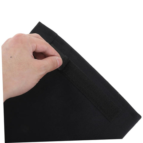 Close-up of Premium Heat Resistant Welding Arm Sleeves Flame Retardant Cotton Guards showing elastic cuff for snug fit.