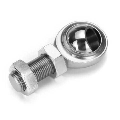 Two Pack 1/2 Inch Rod End Bearings Chromoly Steering Shaft Support Kit Spherical Rod End Right Hand 1/2-20 Male Thread With Jam Nuts Heavy Duty Joint For Durable Hydraulic Cylinder Machinery, chrome rod end with jam nuts