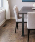 Dining table with Six Pack 1 Inch Steel Pipe Two Inches Long Black Industrial Pipe Set For Diy Shelving And Home Decor Built To Last.