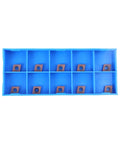 10Pcs CCMT Turning Inserts 21.51 CCMT060204 Carbide Multilayer Coated For Steel And Stainless Steel Machining in blue tray