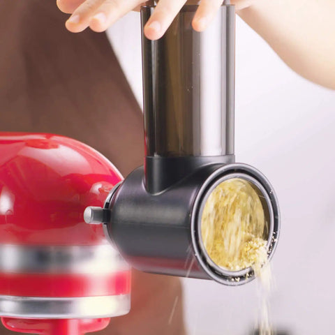 Game-Changing Slicer Shredder Attachments For Stand Mixers With 3 Blades, Cheese Grater Attachment For KitchenAid And Cuisinart