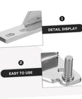 Heavy Duty Fridge Door Hinge Kit 4pcs Zinc Alloy Corrosion Resistant Easy Install For Freezer And Cooler In Professional Kitchens Durable Rust Resistant Design And Silent Operation For Busy Kitchens, zinc alloy hinge detail