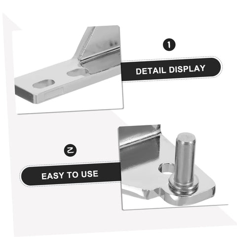 Heavy Duty Fridge Door Hinge Kit 4pcs Zinc Alloy Corrosion Resistant Easy Install For Freezer And Cooler In Professional Kitchens Durable Rust Resistant Design And Silent Operation For Busy Kitchens, zinc alloy hinge detail
