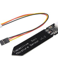 Five Pack Capacitive Analog Soil Moisture Sensor Modules 3.3 To 5.5V For Arduino And Raspberry Pi with wiring cable