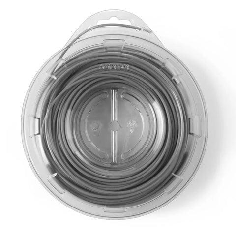 Titanium Force 0.095 Inch 140 Foot Trimmer Line For Weed Eater Professional Grade Copolymer Spool in packaging, top view