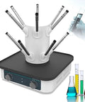 Game-Changing Electric Glassware Airflow Dryer Rack with branch tube design and multiple flask ports for lab drying.
