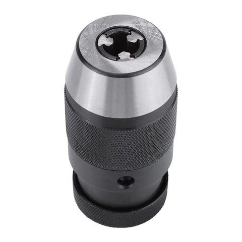 Killer Grip Keyless Drill Chuck 0 To 13 Mm With Half Inch Thread And B16 Taper Self Tightening Steel Mount For Lathe No Fuss Operation Straight Up Quality Gear