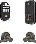 Assure Lock Keypad With Z Wave And Valdosta Lever Replaces Your Deadbolt For Keyless Entry And Enhanced Home Security Kit