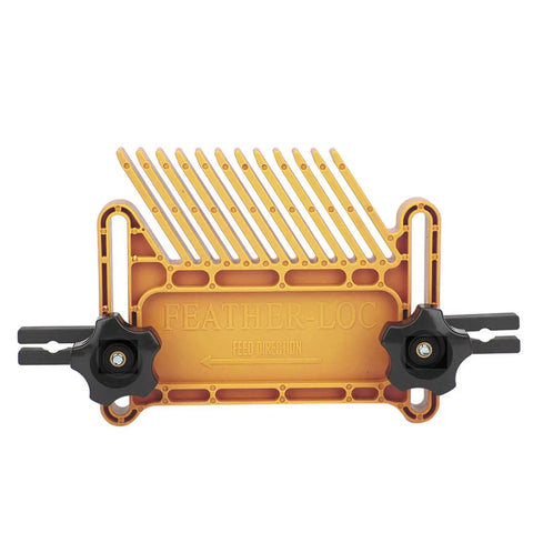 Top Shelf Stackable Kickback Buster Featherboard For Table Saws And Router Tables Heavy Duty Polypropylene tool with black grips