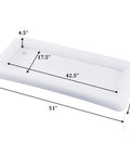 Inflatable Serving Bar Set 4 Pack For Pool Parties And Outdoor Buffets Ice Cold Salad And Appetizer Cooler Large 51 Inch