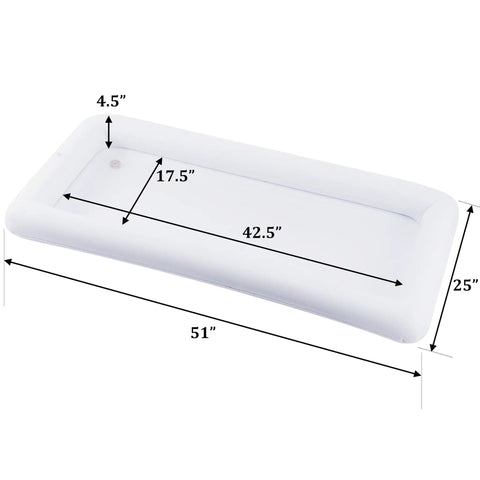 Inflatable Serving Bar Set 4 Pack For Pool Parties And Outdoor Buffets Ice Cold Salad And Appetizer Cooler Large 51 Inch