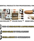 Heavy Duty Water Based Concrete Countertop Sealer With Slick Matte Finish And Food Safe Shield In A Tough Four Pack Kit for finishing tools.