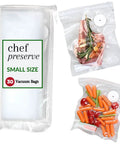 Reusable Vacuum Sealer Bags For Food 30 Pack Small 8x10 Inches BPA Free Odor Resistant Leak Proof Freezer Microwave Safe Storage
