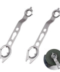 Heavy Duty 2 Piece Angle Grinder Wrench Kit featuring two flat flange spanners made of stainless steel for grinder use.