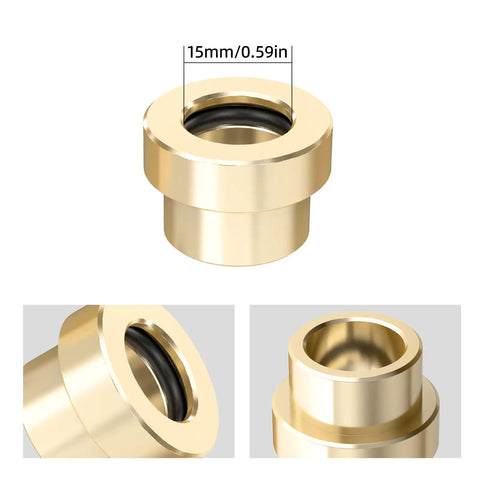 Steering Stem Bushing Bearing Built To Last Road Ready For Bikes And Motorcycles Self Lubricating H62 Bronze Heavy Duty Durability Smooth Quiet Handling Corrosion Resistant Long Lasting Performance, 15mm/0.59in