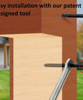 Black T316 Stainless Steel Left And Right Hand Swage Lag Screws For Wood Posts 1 1/8 Inch Deck Cable Railing Kit installation