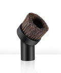 Dusting Brush With Soft Horsehair Bristles For Vacuum Cleaner 1.25 Inch Round Attachment Replacement, angled view