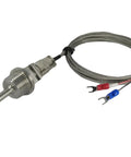 K Type Thermocouple Temperature Sensor With 1/2 In NPT Threads, Detachable Connector, 6.6 Ft Lead Cable