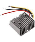 Heavy DC To DC Step Up Converter Boosts 12V Or 24V Straight To 48V Output At 5A IP68 Waterproof with wires for golf carts and trucks.