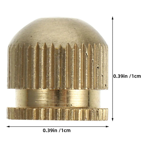 Pro Grade Copper Lamp Repair Kit, 12 Pcs High Temp Brass Hardware With M5 Threaded Screw Caps For Lighting Fixtures And Ceiling Mounts, 1cm brass cap