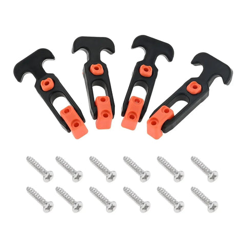 4 Pack Rubber Latches With Flexible T Handle Draw Latches Screws Included Heavy Duty Hasp Latch Set