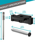 Heavy Duty Hidden Deck Fasteners 150 Piece Stainless Steel Screw Kit With Rugged Composite Clamps For Grooved Boards specifications diagram
