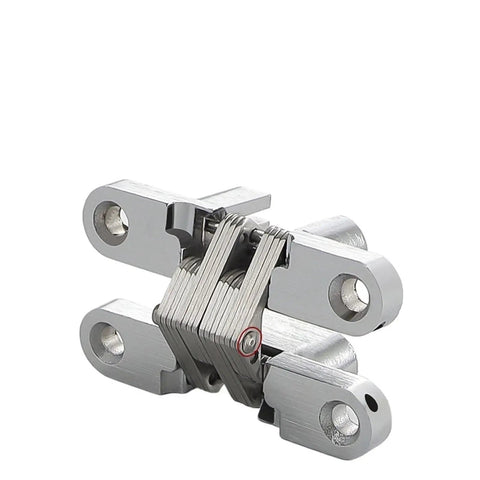 Heavy Duty Concealed Door Hinges Hidden Invisible Hinge 2-Piece Set For Furniture And Cabinet 304 Stainless Steel Silver Metal Hardware 34X140Mm Fits Doors Over 25Mm Thick Clean Look That Disappears When Closed Wicked Sturdy Build You Can Count On.
