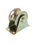 Heavy Duty V Groove Wheel Sliding Gate Casters Built Tough For A Smooth Roll On Any Track featuring steel pulley system.