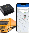 Premium GPS Vehicle And Asset Tracker Featuring Rock Solid Magnetic Mount For Trucks Boats Trailers And Vehicles Waterproof Rugged Construction Extended Battery Life Real Time Geofencing Alerts Subscription Needed Lock Down Your Gear with truck and smartphone tracking.
