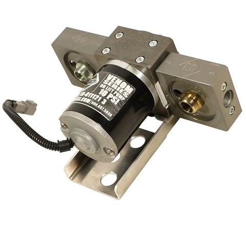 Upgraded Fuel Lift Pump Kit With Inline Filter And Water Separator For Gm 6 6 Liter Duramax Engines showing stainless steel design and durable construction.